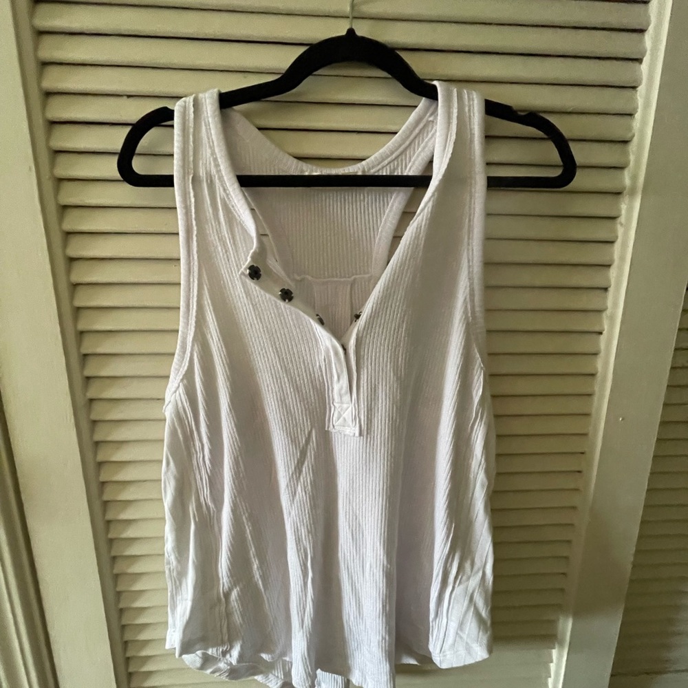 Free People Ribbed Racerback Tank Top